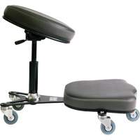 Flex™ Ergonomic Chair, Mobile, Adjustable, Vinyl Seat, Black/Grey OP510 | Nia-Chem Ltd.