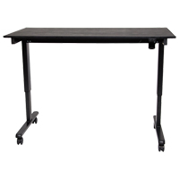 Adjustable Stand-Up Desk, Stand-Alone Desk, 45-1/4" H x 29-1/2" D, Black OP576 | Nia-Chem Ltd.