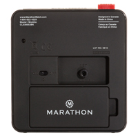 R&eacute;veille-matin de bureau, Analogique, &agrave; piles, 3,5" la x 1,5" p x 3,75" h, Noir Nia-Chem Ltd.