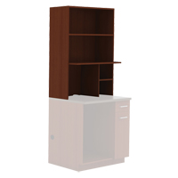Modular Cabinet, Melamine, 3 Shelves, 48" H x 36" W x 18" D, Mahogany OP758 | Nia-Chem Ltd.