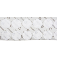 Attaches en jeton, Boucle et crochet, 3/4" dia., Adh&eacute;sif, Blanc Nia-Chem Ltd.
