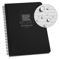 Side-Spiral Notebook, Soft Cover, Black, 64 Pages, 4-5/8" W x 7" L OQ412 | Nia-Chem Ltd.