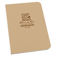 Memo Book, Soft Cover, Tan, 112 Pages, 3-1/2" W x 5" L OQ417 | Nia-Chem Ltd.