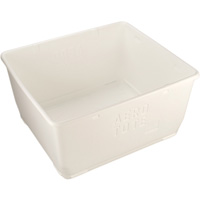 Food Storage Container, Plastic, 108 gal. Capacity, White OQ647 | Nia-Chem Ltd.