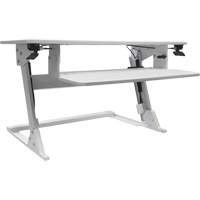 Goya™ Sit-Stand Workstation, Desktop Unit, 21" H x 35-2/5" W x 24" D, White OQ728 | Nia-Chem Ltd.