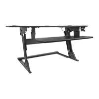 Goya™ Sit-Stand Workstation, Desktop Unit, 20" H x 42" W x 16" D, Black OQ762 | Nia-Chem Ltd.