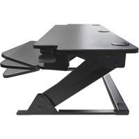Goya™ Sit-Stand Workstation, Desktop Unit, 20" H x 42" W x 16" D, Black OQ762 | Nia-Chem Ltd.