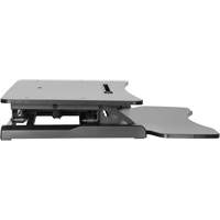 Goya™ Sit-Stand Workstation, Desktop Unit, 22" H x 31-1/2" W x 24" D, Black OQ763 | Nia-Chem Ltd.