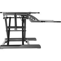 Goya™ Sit-Stand Workstation, Desktop Unit, 22" H x 31-1/2" W x 24" D, Black OQ763 | Nia-Chem Ltd.