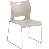 Duet™ Armless Training Chair, Plastic, 33-1/4" High, 350 lbs. Capacity, White OQ779 | Nia-Chem Ltd.