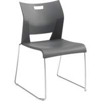 Duet™ Armless Training Chair, Plastic, 33-1/4" High, 350 lbs. Capacity, Grey OQ780 | Nia-Chem Ltd.