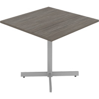 Cafeteria Table, 36" L x 36" W x 29-1/2" H, 1" Top, Laminate, Grey/White OQ946 | Nia-Chem Ltd.