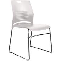 Activ™ Series Stacking Chairs, Plastic, 23" High, 250 lbs. Capacity, White OQ957 | Nia-Chem Ltd.