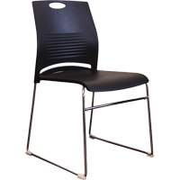 Activ™ Series Stacking Chairs, Plastic, 23" High, 250 lbs. Capacity, Black OQ958 | Nia-Chem Ltd.