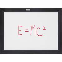 Black MDF Frame Whiteboard, Dry-Erase/Magnetic, 24" W x 18" H OR130 | Nia-Chem Ltd.