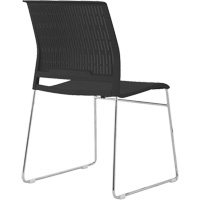 Stacking Chairs, Polypropylene, 32-3/8" High, 250 lbs. Capacity, Black Nia-Chem Ltd.