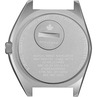 Montre Steel Navigator sur ensemble bracelet en caoutchouc noir de trois morceaux, Num&eacute;rique, &agrave; piles, 41 mm, Noir Nia-Chem Ltd.