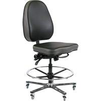 SF-190 Industrial Chair, Vinyl, Black OR510 | Nia-Chem Ltd.