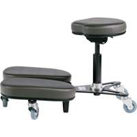 STAG4 Adjustable Kneeling Chair, Vinyl, Black/Grey OR511 | Nia-Chem Ltd.