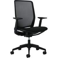 Kody High-Back Synchro-Tilter Chair, Mesh, Black, 300 lbs. Capacity Nia-Chem Ltd.