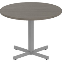 Table ronde &agrave; hauteur r&eacute;glable Newland, 36" lo x 36" la x 29" h, Dessus de 1", Stratifi&eacute;, Brun Nia-Chem Ltd.