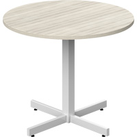 Table ronde &agrave; hauteur r&eacute;glable Newland, 36" lo x 36" la x 29" h, Dessus de 1", Stratifi&eacute;, Havane Nia-Chem Ltd.