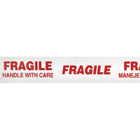 Ruban d'emballage Scotch 3771 avec message, Adh&eacute;sif Thermofusible, 2 mils, 48 mm (1-22/25") x 100 m (328') Nia-Chem Ltd.