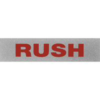 &eacute;tiquettes pour traitement sp&eacute;cial Rush, 5" lo x 2" la, Noir/rouge Nia-Chem Ltd.