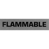 &eacute;tiquettes pour traitement sp&eacute;cial Flammable, 5" lo x 2" la, Noir/rouge Nia-Chem Ltd.