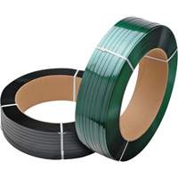 Feuillard vert, Polyester, 5/8" la x 3800' lo, Vert, Calibre Manuel Nia-Chem Ltd.