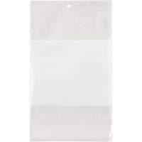 White Block Poly Bags, Reclosable, 9" x 6", 2 mils Nia-Chem Ltd.