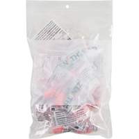 White Block Poly Bags, Reclosable, 9" x 6", 2 mils Nia-Chem Ltd.