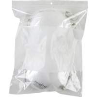 White Block Poly Bags, Reclosable, 10" x 8", 2 mils Nia-Chem Ltd.