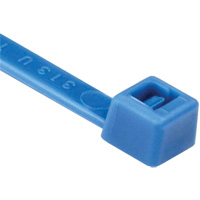 T Series Cable Ties, 8" Long, 50 lbs. Tensile Strength, Blue PG626 | Nia-Chem Ltd.