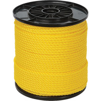 Corde torsad&eacute;e jaune &agrave; trois brins 1/4", Polypropyl&egrave;ne, 550' Nia-Chem Ltd.
