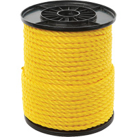 Corde torsad&eacute;e jaune &agrave; trois brins 3/8", Polypropyl&egrave;ne, 250' Nia-Chem Ltd.