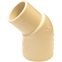 Flowguard Gold 45° Street Elbow Fitting, Spigot x Hub, CPVC, 1/2" Nia-Chem Ltd.