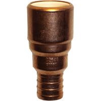 Pipe Adapter, Hub x Pex Barb, 1/2" Dia., Copper/CPVC Nia-Chem Ltd.