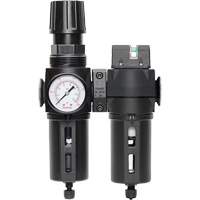 Manual Drain Filter, Regulator & Coalescing Filter with Standard Bowl Modulair 300, 1/4" NPT, 150 PSI, 5.1 fl. oz. Capacity Nia-Chem Ltd.