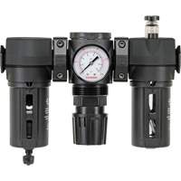 Filtre, d&eacute;tendeur & lubrificateur Modulair 200 avec drain manuel & bol standard, 3/8" NPTF Nia-Chem Ltd.