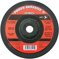 A24R POWER ABRASIVE Grinding Wheel, 7" x 1/4", 7/8" Arbor, Type T27 Nia-Chem Ltd.