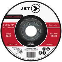 POWER ABRASIVE&reg; Grinding Wheel, 4" x 1/4", 5/8" Arbor, Type 27 Nia-Chem Ltd.