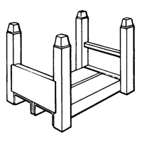 Supports empilables mobiles, 15" la x 22" p, Capacit&eacute; de 5600 lb Nia-Chem Ltd.
