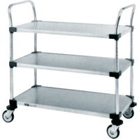 Standard-Duty Utility Carts, 2 Tiers, 24" W x 39" H x 24" D, 500 lbs. Capacity Nia-Chem Ltd.
