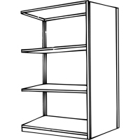 Interlok Shelving Unit, Steel, Boltless, 800 lbs. Capacity, 36" W x 76" H x 24" D Nia-Chem Ltd.