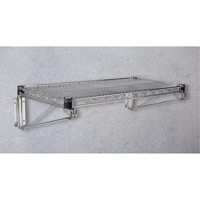 Direct Wall Mount for Chromate Wire Shelving, Single Bracket, 200 lbs. Capacity, 14" D Nia-Chem Ltd.