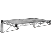 Direct Wall Mount for Chromate Wire Shelving, Single Bracket, 200 lbs. Capacity, 14" D Nia-Chem Ltd.