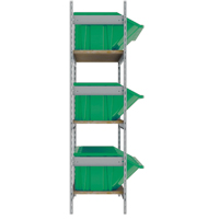 &eacute;tag&egrave;res larges avec bacs g&eacute;ants en plastique, Acier, Sans boulons, Capacit&eacute; 800 lb, 66" la x 60" h x 18" p Nia-Chem Ltd.