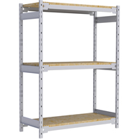 Wide Span Record Storage Shelving, Steel, 3 Shelves, 42" W x 18" D x 60" H Nia-Chem Ltd.