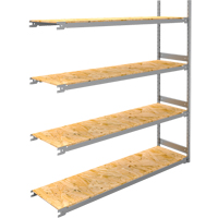 Wide Span Record Storage Shelving, Steel, 4 Shelves, 72" W x 18" D x 84" H, Add-On Kit Nia-Chem Ltd.